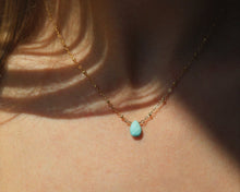 Load image into Gallery viewer, Turquoise Teardrop Necklace
