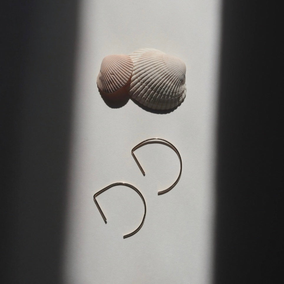 D-Hoop Earrings