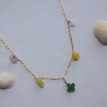 Load image into Gallery viewer, Lavender Lemonade Charm Necklace
