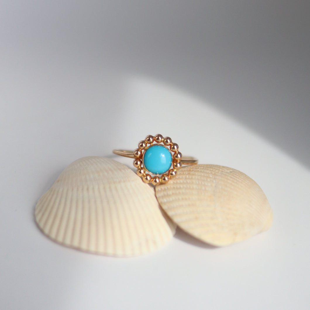 Beaded Turquoise Ring