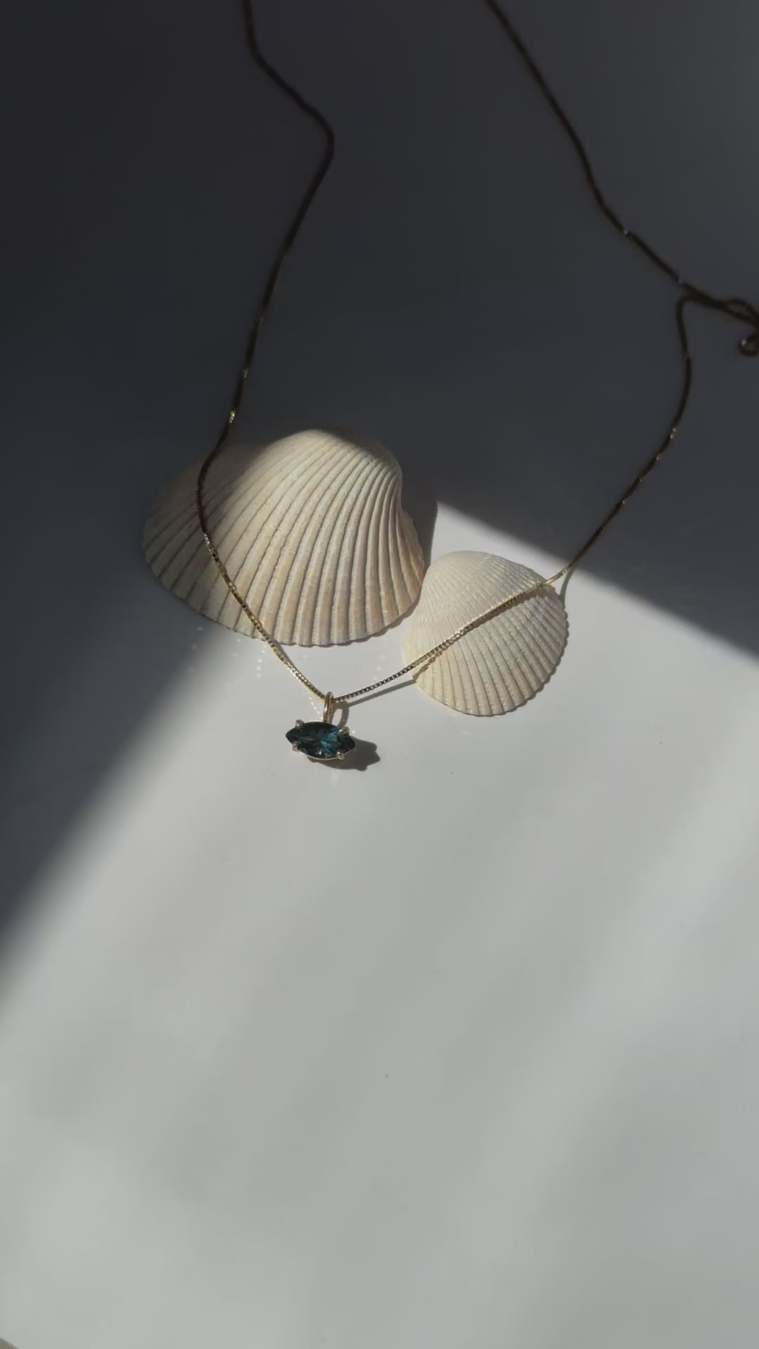 East West London Blue Topaz Necklace