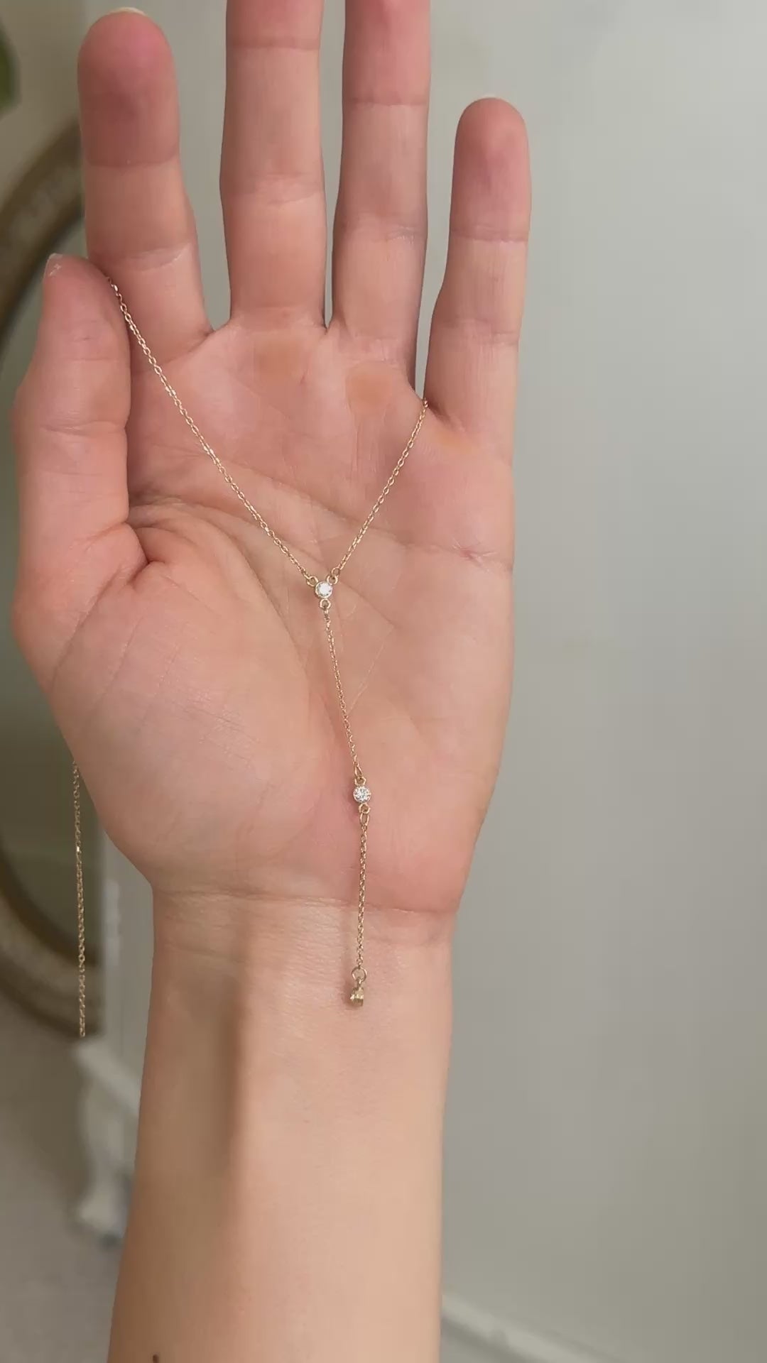 Diamond Lariat Necklace