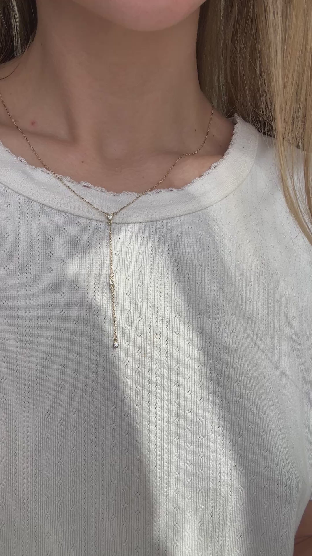 Diamond Lariat Necklace